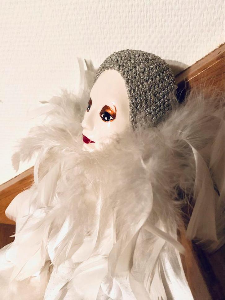 Pierrot pop, Verzamelen, Poppen, Zo goed als nieuw, Pop, Ophalen of Verzenden