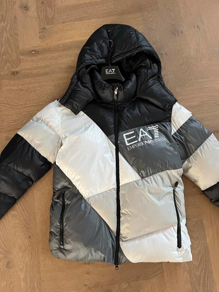 EA7 Gewatteerde Jas Heren Maat M - Gebruikt, Kleding | Heren, Jassen | Winter, Ophalen of Verzenden