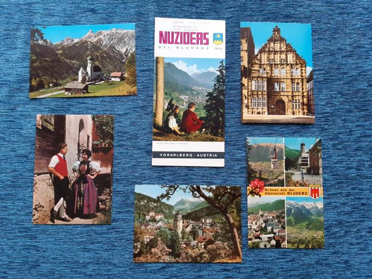 Brochure Folder 1971 Oostenrijk Nüziders Tirol Ansicht 5x, Boeken, Reisgidsen, Gelezen, Brochure, Europa, Overige merken, Ophalen of Verzenden