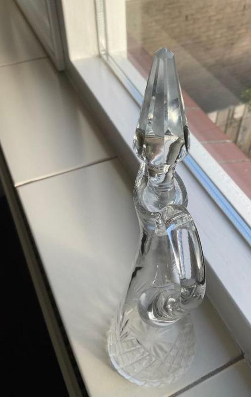waaierkristal karaf kristal met stop antiek slijpsel likeur, Antiek en Kunst, Antiek | Glas en Kristal, Ophalen of Verzenden
