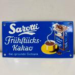 Emaille bordje - Sarotti Frühstücks kakao, Reclamebord, Ophalen of Verzenden, Zo goed als nieuw, Nvt