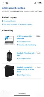 HP Chromebook 14a-na0950nd + laptophoes + oplader, Ophalen, 14 inch, 8 GB, Zo goed als nieuw