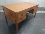 vintage houten bureau, Gebruikt, Ophalen, Bureau