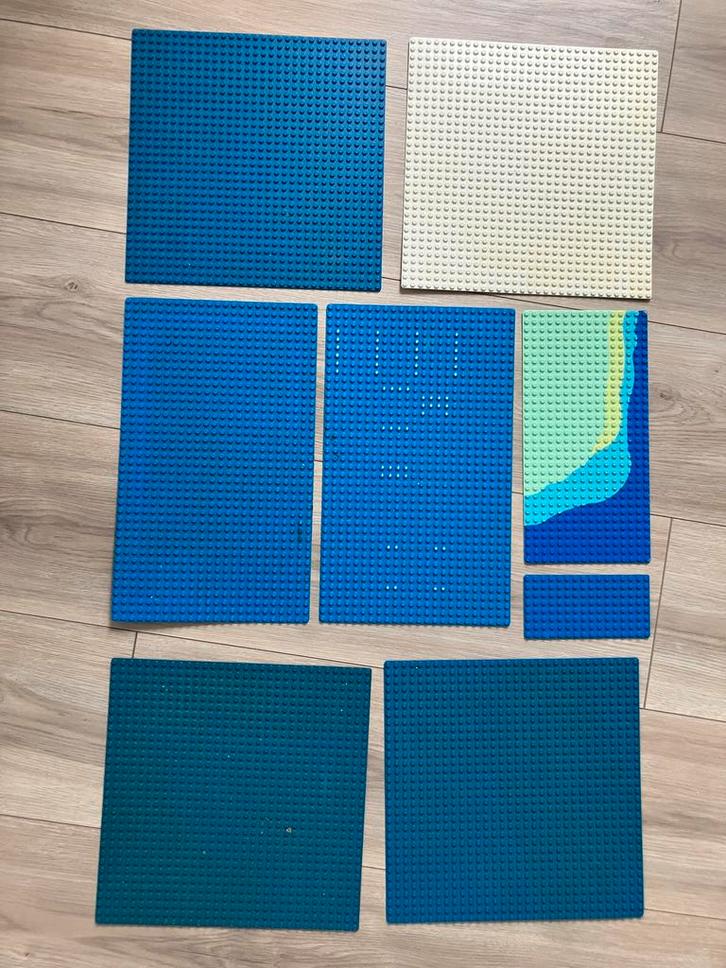 Partij Lego grondplaten baseplates blauw en wit, Kinderen en Baby's, Speelgoed | Duplo en Lego, Zo goed als nieuw, Lego, Losse stenen