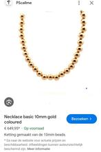 Pscallme ketting 10 mm bolletjes  GEVRAAGD, Ophalen, Zo goed als nieuw, Goud, Goud