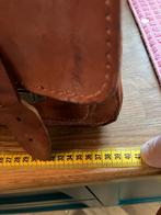 Vintage zeaar lederen schooltas, Sieraden, Tassen en Uiterlijk, Tassen | Schooltassen, Ophalen of Verzenden, Nieuw, Bruin, Aktetas of Boekentas