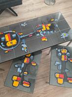 Vintage salontafel Adri Belarti incl.  2 bijzettafels, Huis en Inrichting, Ophalen, 50 tot 100 cm, 50 tot 100 cm, Zo goed als nieuw