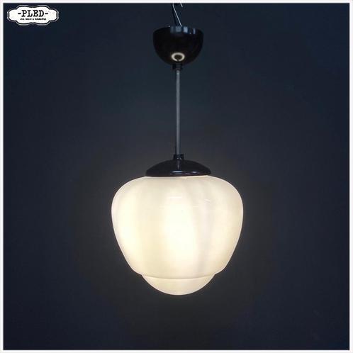 Art Deco Jaren 30 Lampen Hanglampen Kloosterlamp Schoollamp, Huis en Inrichting, Lampen | Hanglampen, Zo goed als nieuw, Minder dan 50 cm