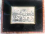 ets gravure 17 eeuw scheveningen, Antiek en Kunst, Kunst | Etsen en Gravures, Ophalen of Verzenden