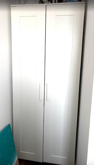 BRIMNES Kledingkast met 2 deuren, wit, 78x190 cm beschikbaar voor biedingen
