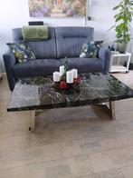 Mooie salontafel met massief marmeren blad, Huis en Inrichting, Tafels | Salontafels, Ophalen, 50 tot 100 cm, Zo goed als nieuw