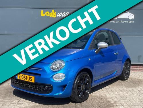 Fiat 500C 1.2 Rockstar Cabrio Automaat *leder *carplay *VERK, Auto's, Fiat, Bedrijf, 500C, ABS, Airbags, Airconditioning, Android Auto