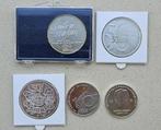 munten Nederland 3 x 50 en 2 x 10 gld. KWALITEIT !!, Ophalen, Koningin Beatrix, Zilver, Losse munt