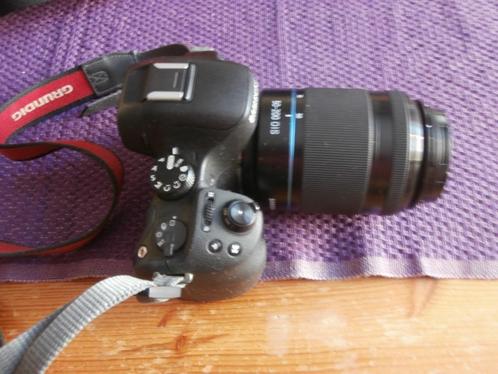 fotocamera Samsung NX30 200 mm lens Grundig koord werkt niet, Audio, Tv en Foto, Fotocamera's Digitaal, Niet werkend, Spiegelreflex