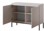 Naduvi Kate dressoir 2 deur beige NIEUW, Ophalen of Verzenden, Nieuw, Met deur(en)