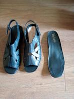 Mooie zwarte sandalen mt 39 Verhulst, Zwart, Verhulst, Zo goed als nieuw, Sandalen of Muiltjes