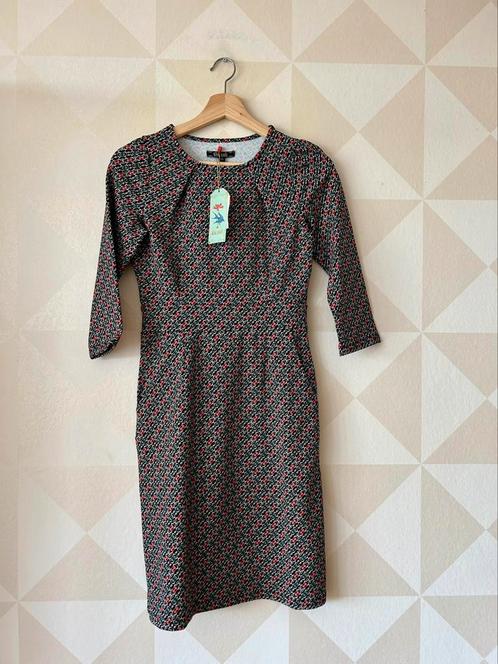 King Louie Mona Dress jurk zwart XS/34 NIEUW, Kleding | Dames, Jurken, Nieuw, Maat 34 (XS) of kleiner, Zwart, Boven de knie, Ophalen of Verzenden