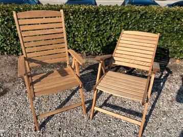 Teakhouten klapstoelen beschikbaar voor biedingen