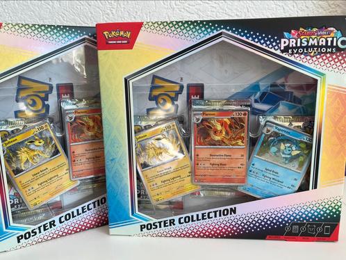 Pokémon Prismatic Evolutions Poster Collection 2x, Hobby en Vrije tijd, Verzamelkaartspellen | Pokémon, Nieuw, Boosterbox, Ophalen