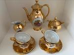 Bavaria Schaller Wiesau Mocca servies verguld 22 karaat, Ophalen