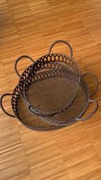 Drie Gietijzeren mandjes (inhuis of tuin), Ophalen, Overige materialen, Mand, Zo goed als nieuw