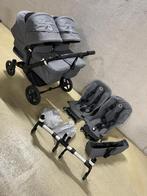 Bugaboo donkey 5 Twin grijs, Gebruikt, Verstelbare duwstang, Bugaboo, Ophalen of Verzenden