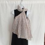 Leuke sjaal met peace tekens 85x180 merk Back Sonder Gaard, Maat 38/40 (M), ., Ophalen of Verzenden, Zo goed als nieuw