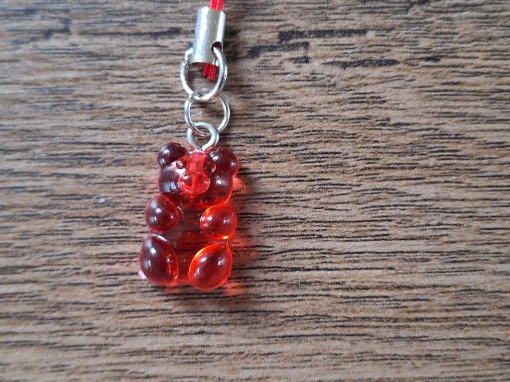 Telefoonhanger : Rode Gummi Beer !!, Info@keycharms.nl, Nieuw, Medemblik, Telefoonhanger of Accessoire