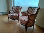 2 x franse antieke fauteuil - perfect - pas gestoffeerd, Antiek en Kunst, Antiek | Meubels | Stoelen en Banken, Ophalen