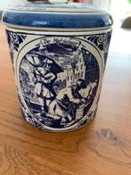 Delft Blue 4 oude beroepen pot met deksel, Antiek en Kunst, Antiek | Keramiek en Aardewerk, Ophalen