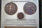 Der Einsatz auf Kreta, 1941, brons medaille + foto, Verzamelen, Militaria | Tweede Wereldoorlog, Verzenden, Luchtmacht, Duitsland