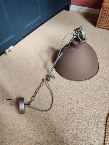 Hanglamp industrieel bruin met metaal  beschikbaar voor biedingen