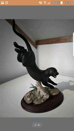 Franklin mint bisque porcelain panter, Ophalen of Verzenden, Gebruikt, Dier