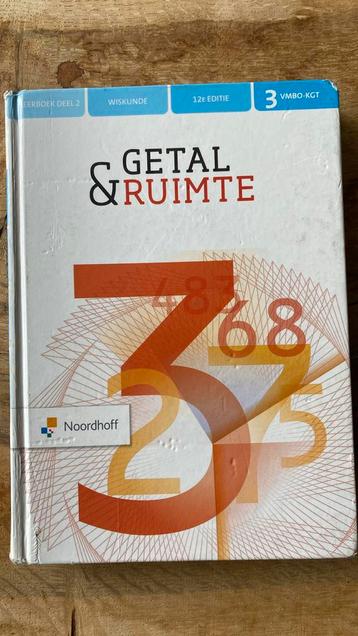 Getal en ruimte 3 vmbo k gt C.J. Admiraal - leerboek deel 2 beschikbaar voor biedingen