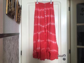 Boho strandrok maxi koraal kleur S/M beschikbaar voor biedingen