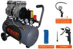 Kibani stille compressor 24 Liter - SET, Doe-het-zelf en Verbouw, Compressors, Niet ingevuld, Niet ingevuld, Niet ingevuld
