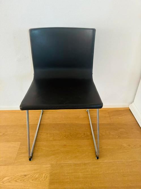 IKEA Bernard leren stoel – donkerbruin – goede staat, Huis en Inrichting, Stoelen, Zo goed als nieuw, Eén, Leer, Bruin, Ophalen