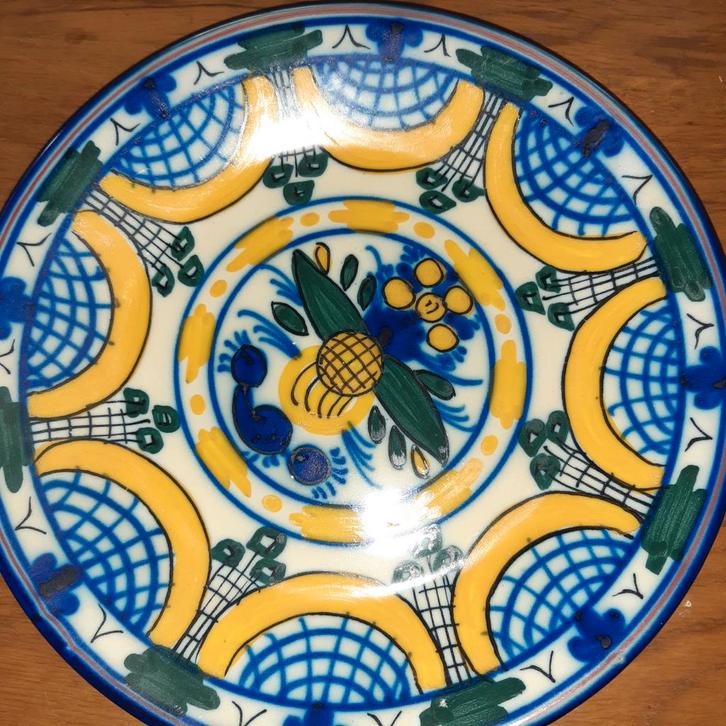 Handbeschilderd Delfts Aardewerk Bord, Antiek en Kunst, Antiek | Schalen, Ophalen of Verzenden