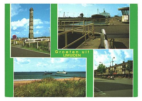 34508	IJmuiden	Nette oude kaart Onbeschreven, Verzamelen, Ansichtkaarten | Nederland, Ongelopen, Noord-Holland, Ophalen of Verzenden