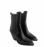 Leren Enkellaarzen - Zwart - Maat 36, Ophalen, Hoge laarzen, Zwart, Nieuw