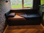 IKEA Hemnes bedbank uitschuifbaar 160x200, Huis en Inrichting, Slaapkamer | Slaapbanken, Zo goed als nieuw, Zwart, Ophalen
