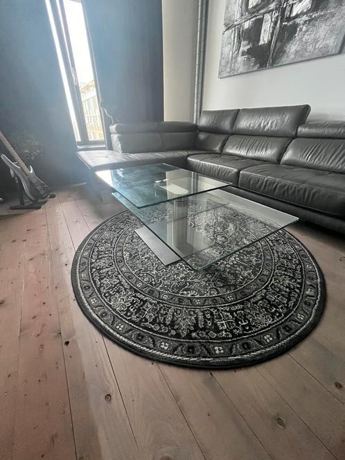 Salontafel glas, Huis en Inrichting, Tafels | Salontafels, Zo goed als nieuw, Minder dan 50 cm, Rechthoekig, Glas, Ophalen