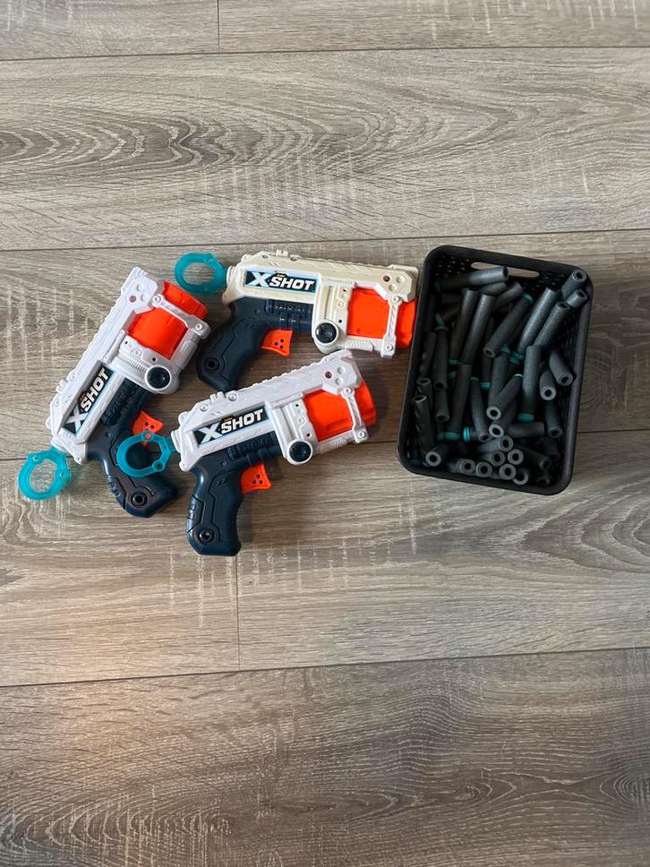 Nerf X-Shot Set met Pijltjes, Kinderen en Baby's, Speelgoed | Overig, Gebruikt, Jongen of Meisje, Ophalen of Verzenden