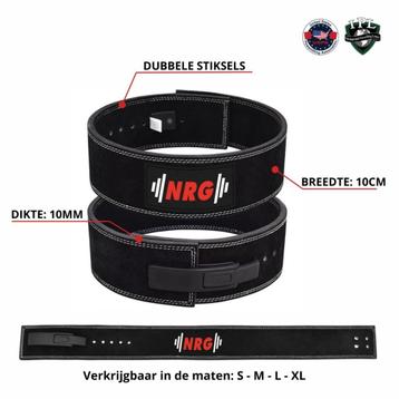 NRG powerlift riem maat M - gewichthef riem - krachttraining