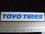 sticker toyo tires logo banden autobanden tyres, Verzamelen, Stickers, Merk, Zo goed als nieuw, Verzenden