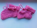 Roze gebreide babyslofjes NIEUW, Kinderen en Baby's, Babykleding | Schoentjes en Sokjes, Ophalen of Verzenden, Nieuw, Meisje, Slofjes