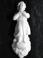 antieke biscuit porseleinen putto, Ophalen of Verzenden