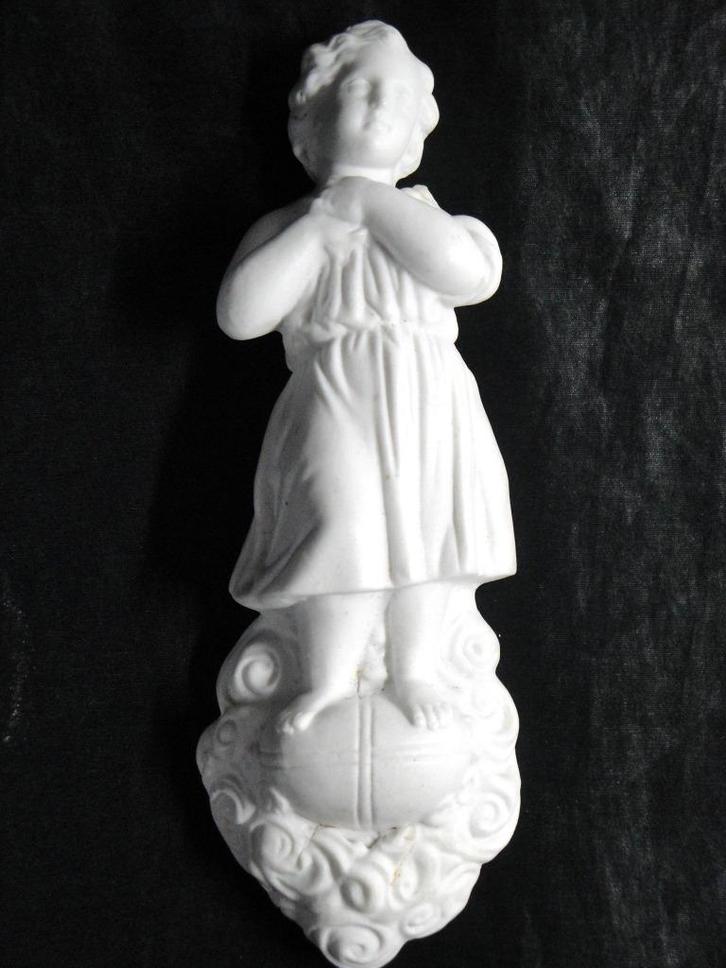 antieke biscuit porseleinen putto, Antiek en Kunst, Antiek | Porselein, Ophalen of Verzenden