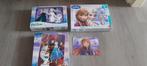 Te koop 4 Frozen puzzels 24 tot 63 stukjes, Ophalen of Verzenden, 10 tot 50 stukjes, Zo goed als nieuw, 4 tot 6 jaar