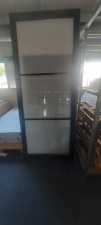 Stalen scharnierdeur - 3 vaks - rechtsdraaiend - mat glas, 80 tot 100 cm, 215 cm of meer, Binnendeur, Ophalen of Verzenden